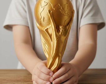Voetbaltrofee (12 inch) gouden PLA-replica, 7-inch-12 inch