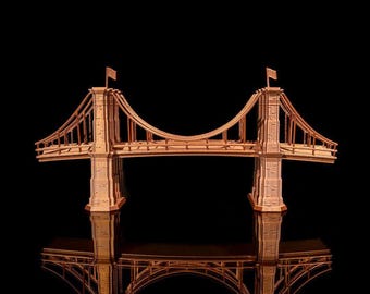 Brooklyn Bridge: artistieke miniatuurarchitectuur | Duurzame woondecoratie