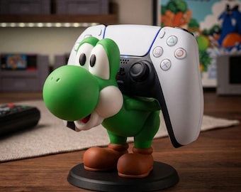 ヨッシーコントローラースタンド、3Dプリント製ゲーミングホルダー、デスクセットアップアクセサリー