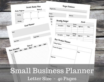 Small Business Planner, Home Business Management, Etsy Shop Organizer