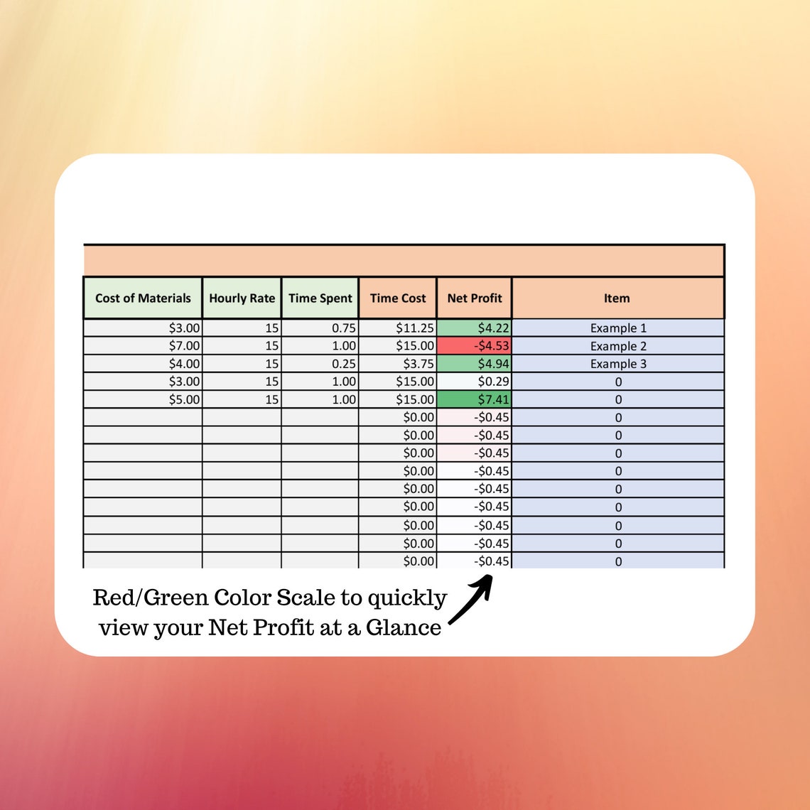 Etsy Fee Calculator Excel Template Digital Download Etsy UK
