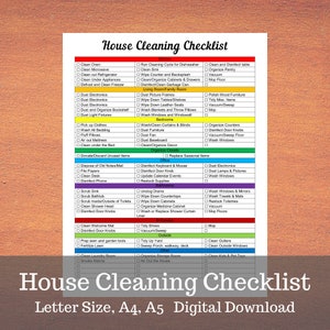 House Cleaning Checklist