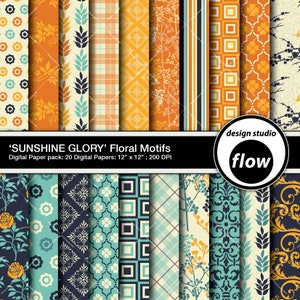 Sonnenschein Glory-Floral Motive - digitales Papier-Pack (DSF-SFPP-9)