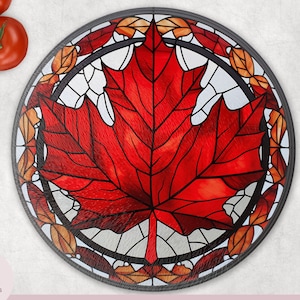 Kanadisches Ahornblatt - Schneidebrett Design - 12 Zoll - Digital Sublimation Design - Instant Download