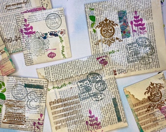 Carte Pochette Fait Main Anniversaire Scrapbooking Etsy