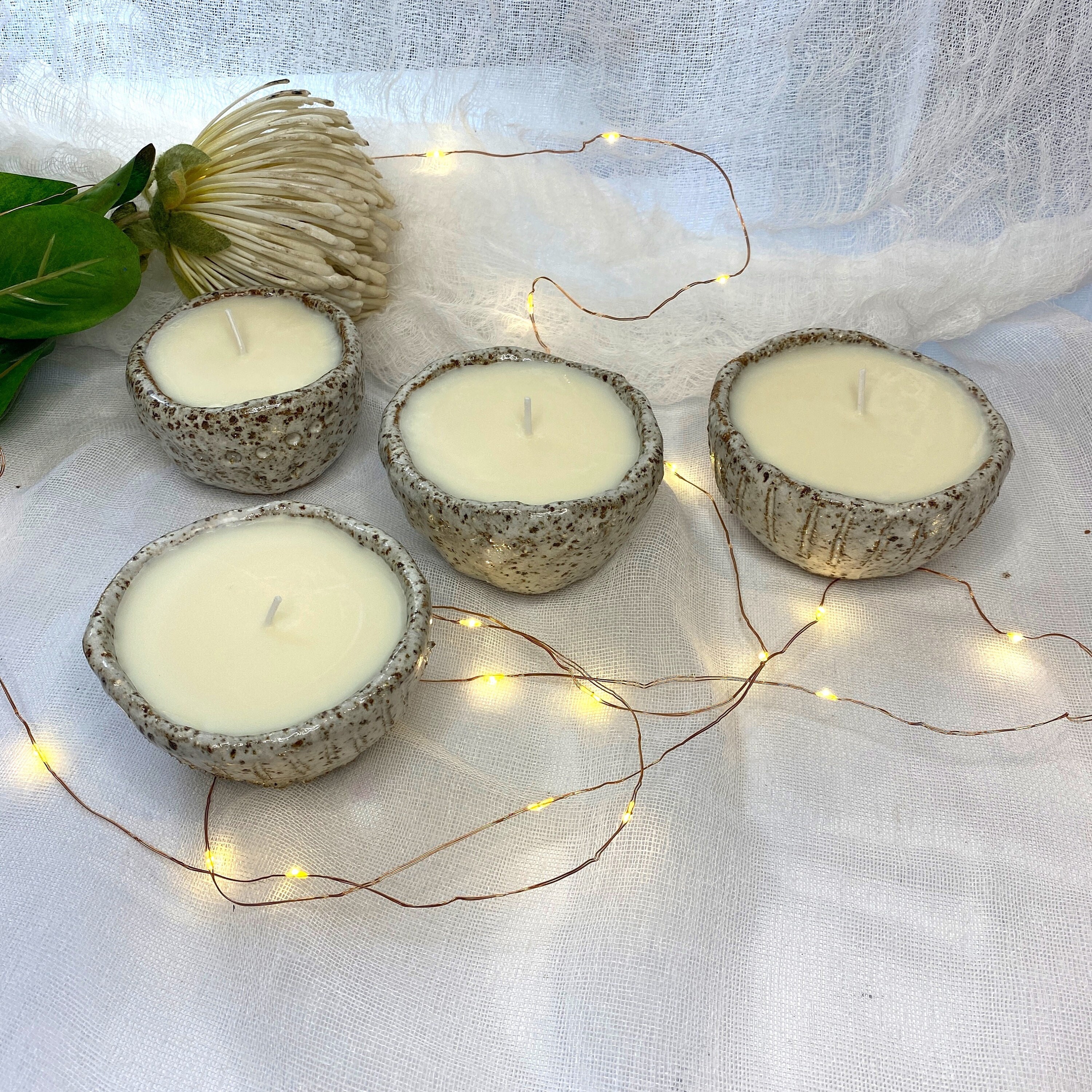 Wax beads and candle wicks to make your own displays, By Kiln Store