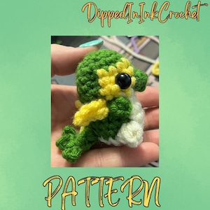Low-Sew Snivy Crochet Pattern