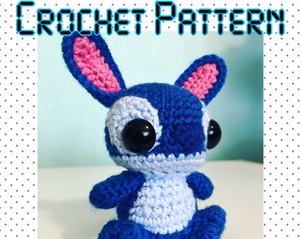 Crochet PDF Pattern Stitch, Alien, Alienigena, in Spanish, Lilo ...