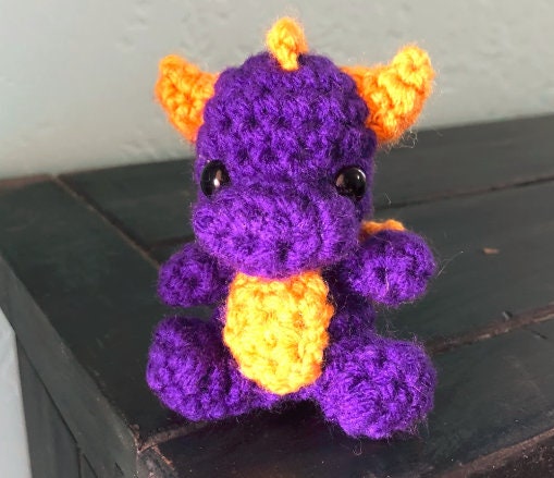 Peluche dragon mauve orange SPYRO SKYLANDERS
