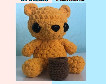 Bear with Honey Pot Crochet Pattern