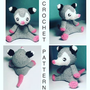 Banana the Opossum Crochet Pattern