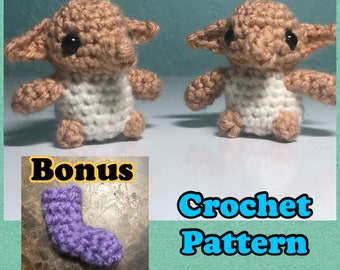 Patrón de crochet de elfo doméstico pequeño
