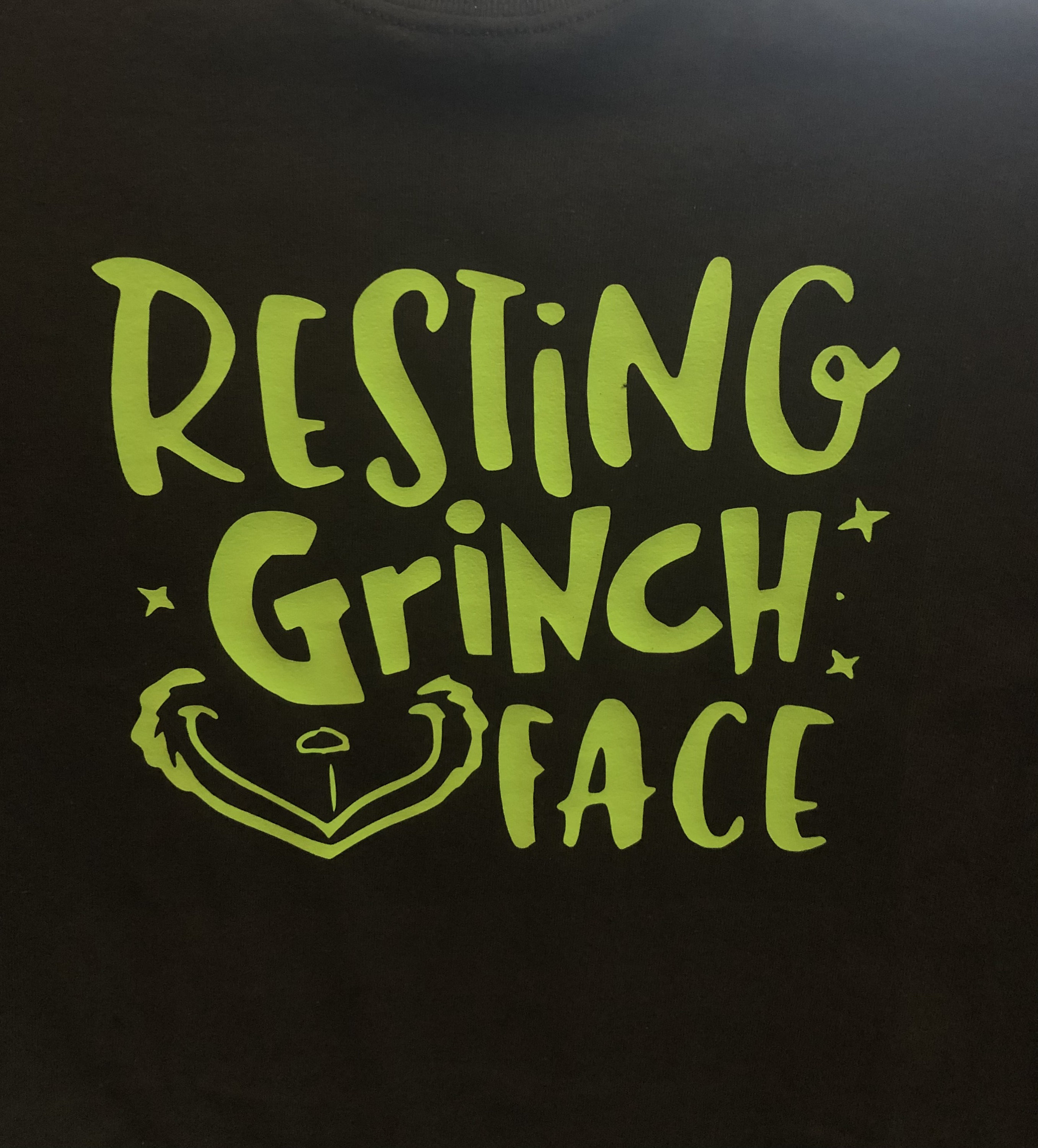 Resting Grinch Face T-shirt | Etsy 