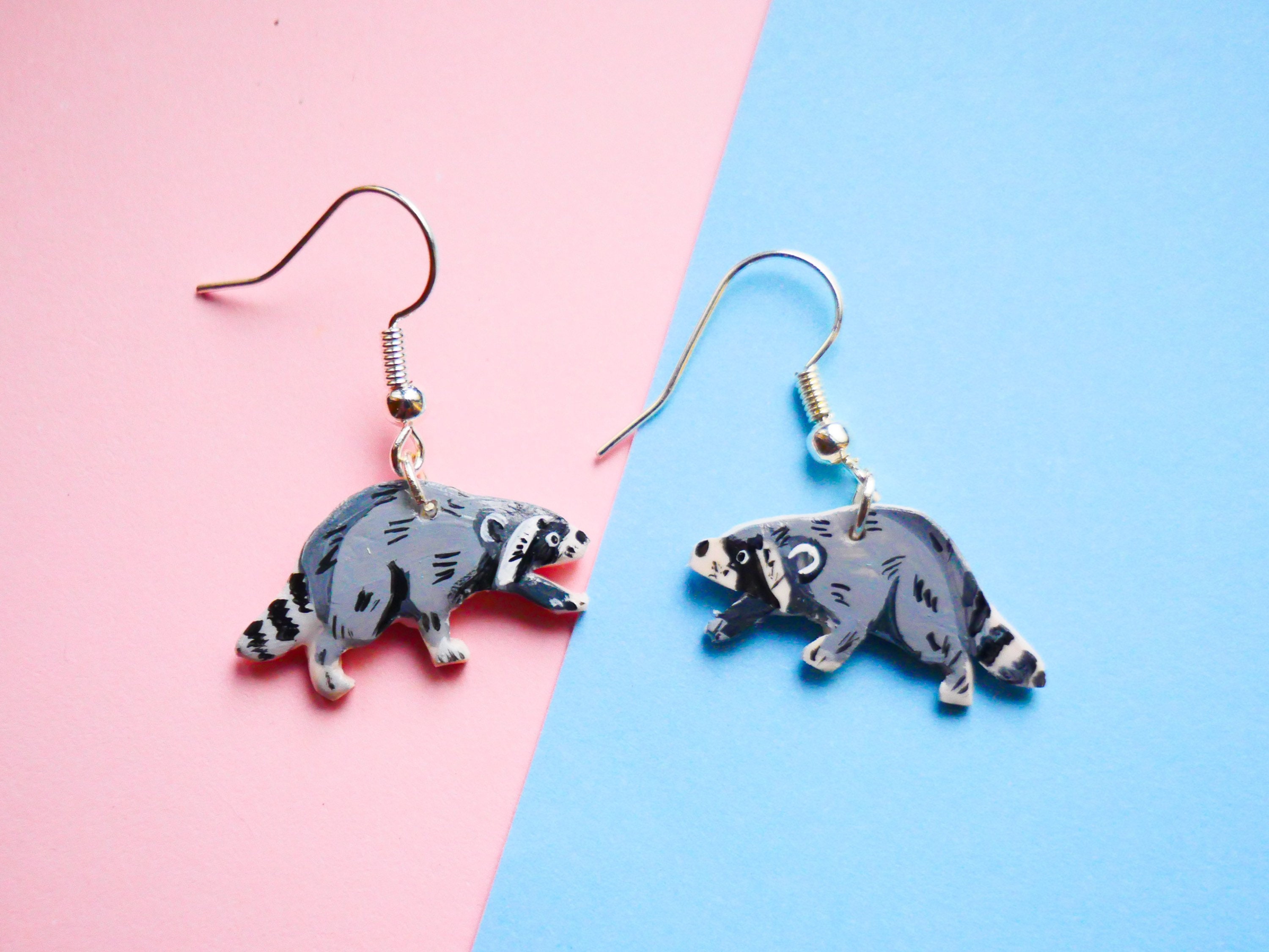 Polymer Clay Animal Earrings - Etsy Polymer Clay Animal Earrings - Etsy