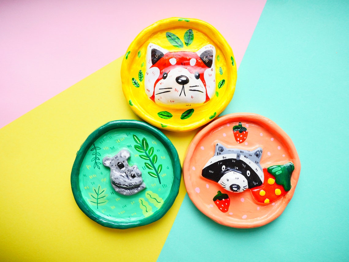 Animal Inspired Trinket Dish Clay Trinket Dish Clay Etsy