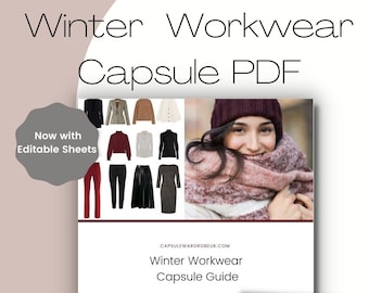 Autumn Winter Workwear Capsule Guide Downloadable PDF with fillable sheets