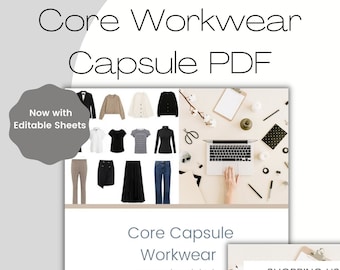 Core Workwear Capsule 2021 -  Downloadable PDF with fillable sheets