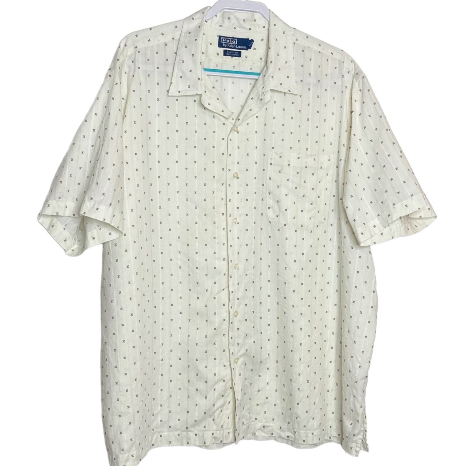 Vintage Polo Ralph Lauren Clayton Camp Hawaiian Shirt Cream - Etsy