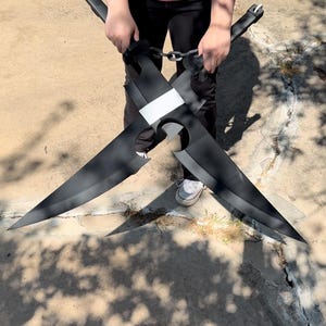 Tengen Uzui Dual Nichirin Swords – 3D Printed Kit | Unpainted and Unassembled | Demon Slayer Cosplay Prop