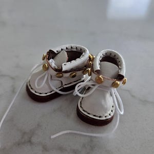 Doll Boots with removable metalic strap for Blythe doll, Pullip, and other 1/6BJD