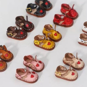 A Pair of Bunny Leather Shoes for Blythe/Azone/Licca/Pullip/OB24