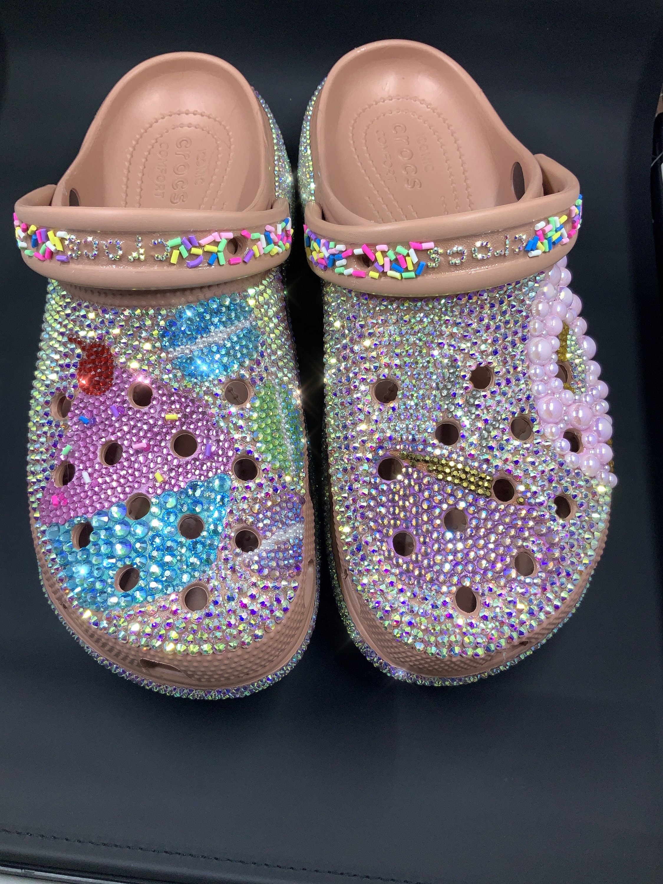 Aangepast patroon sabot crocs platform sandaal slipper anti-slip kitsch retro toekomst Schoenen damesschoenen Instappers Loafers 