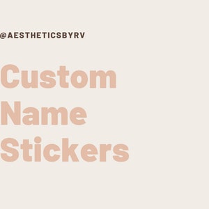Custom Name Sticker