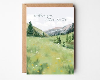 Adventure Birthday Greeting Card Handmade Birthday Card for Her Travel Lover Birthday Gift