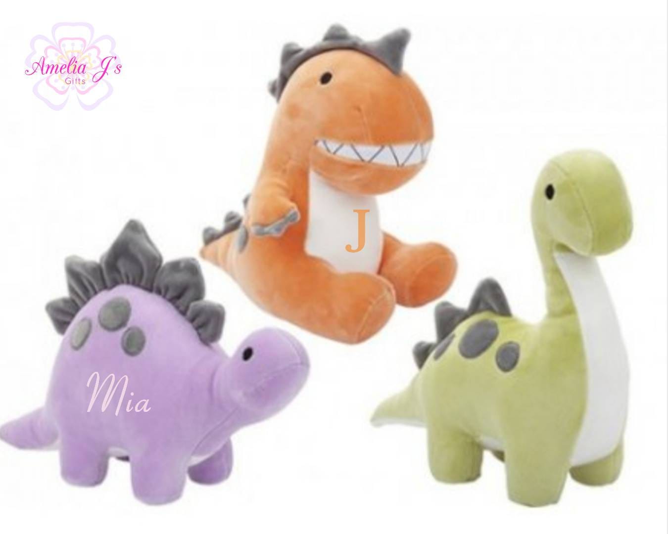 Personalised Dinosaur Soft Toy Dinosaur Teddy Dino Teddy Etsy