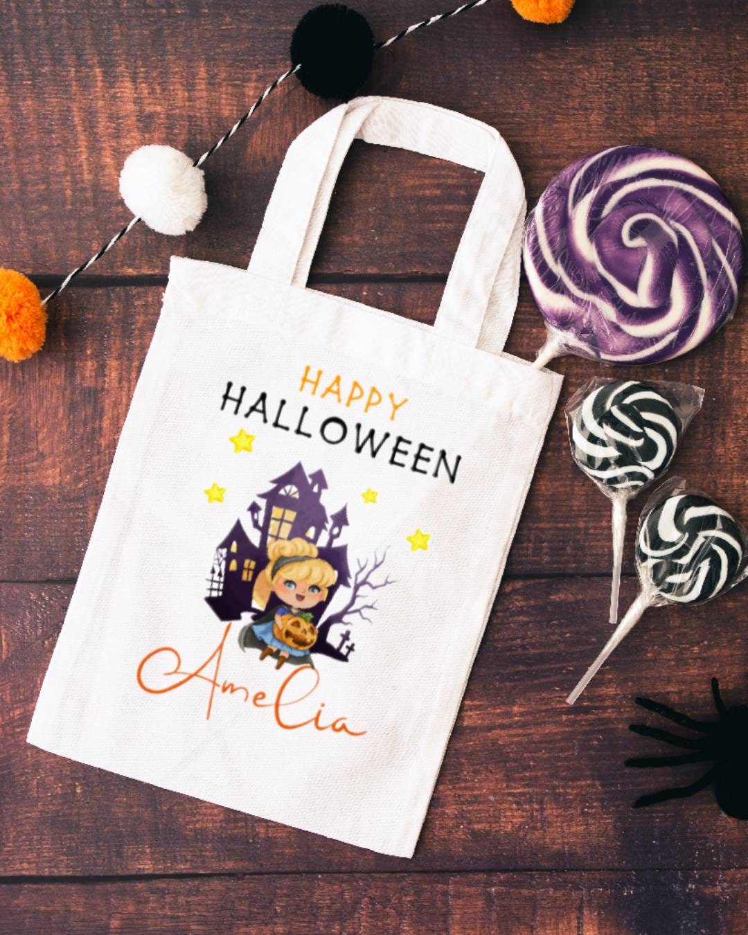 Personalised Halloween Trick or Treat Bag, Halloween Gift Bag, Trick or