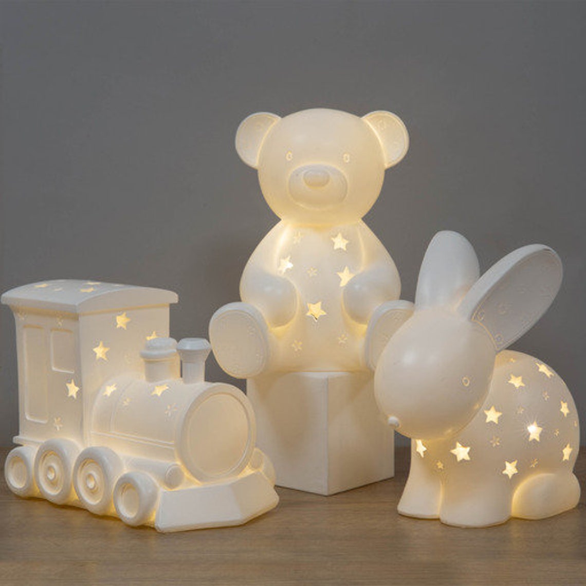 Teddy bear Night Light Teddy Light Nursery Light Kids Etsy