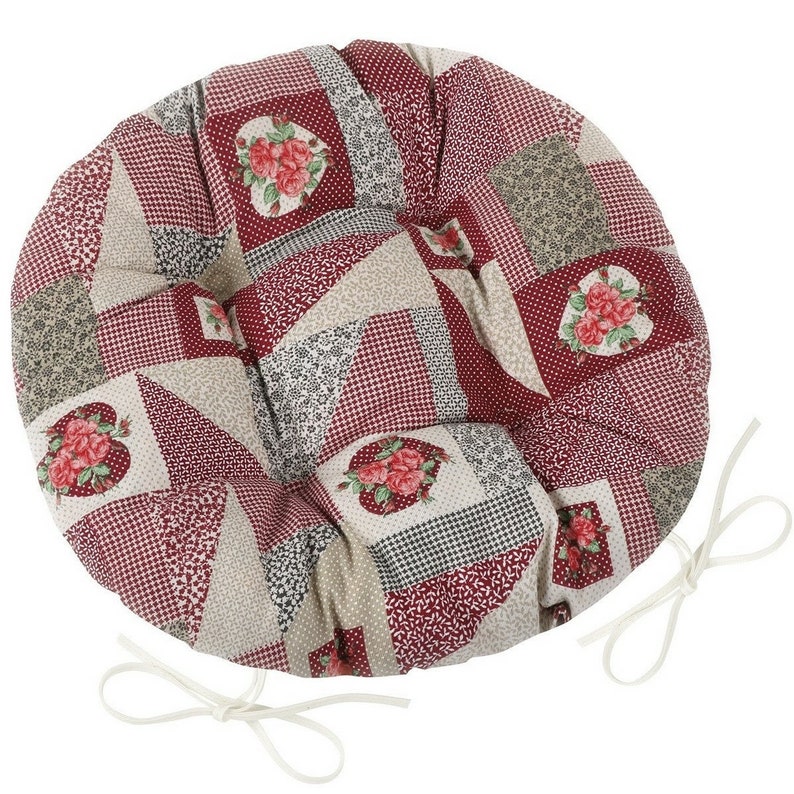 Round Chair Cushions, Dining Chair Cushion, Floral Cushion, Bistro