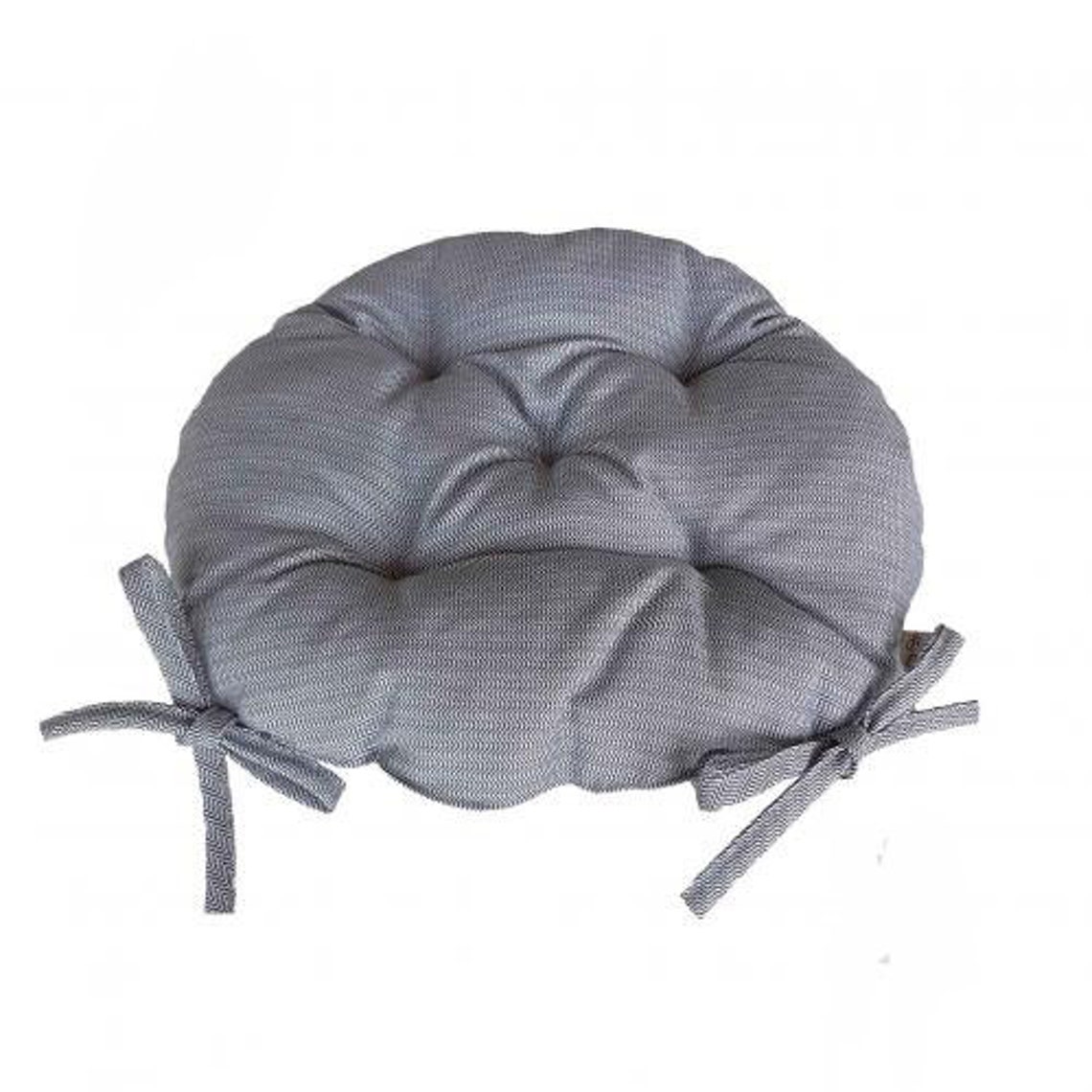 Round Striped Seat Pad Quilted Chair Cushion Outdoor Chair Etsy