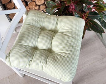 Cojín para silla, guinga, capitoné, cojín para asiento, cojín para patio, cojín para silla, cojín para silla, cojín para taburete, cojín suave