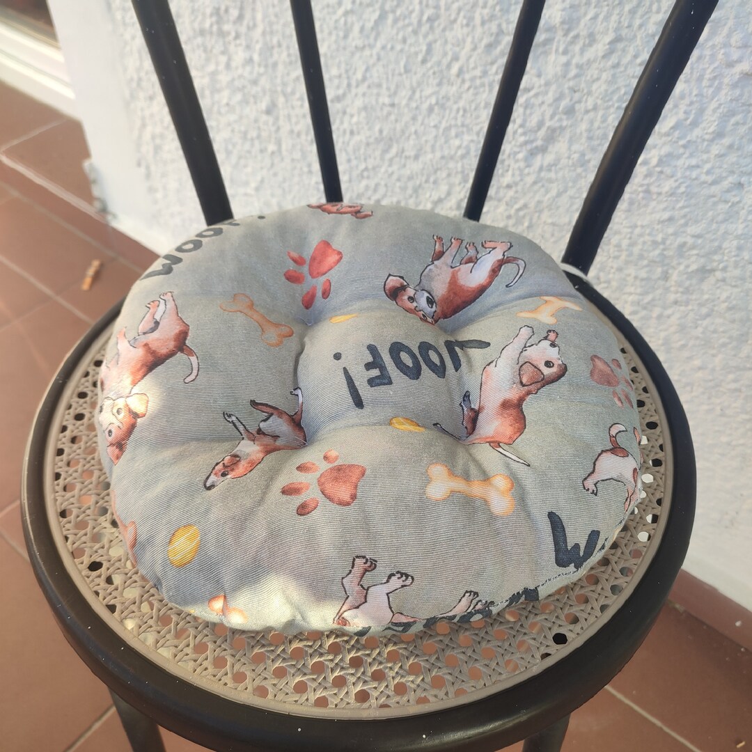 Round Seat Pad, Dog Pad, Round Bistro Chair Pads, Bistro Chair Cushion