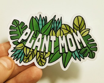 植物ママ - 植物ステッカー - 植物愛好家 植物ママ - 庭師ステッカー