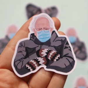 Bernie Sanders Mittens Sticker - Bernie Mittens - Bernie Gloves - Bernie Inauguration - Bernie Sanders - Bernie Sanders Sticker - Cute