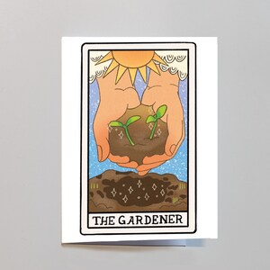 O Jardineiro - Cartão Feito à Mão - Cartão de Jardinagem - Papel Ecológico