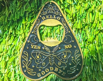 Moth Planchet Bottle Opener - Beautiful Witchy Home Decor - Witchy Gifts