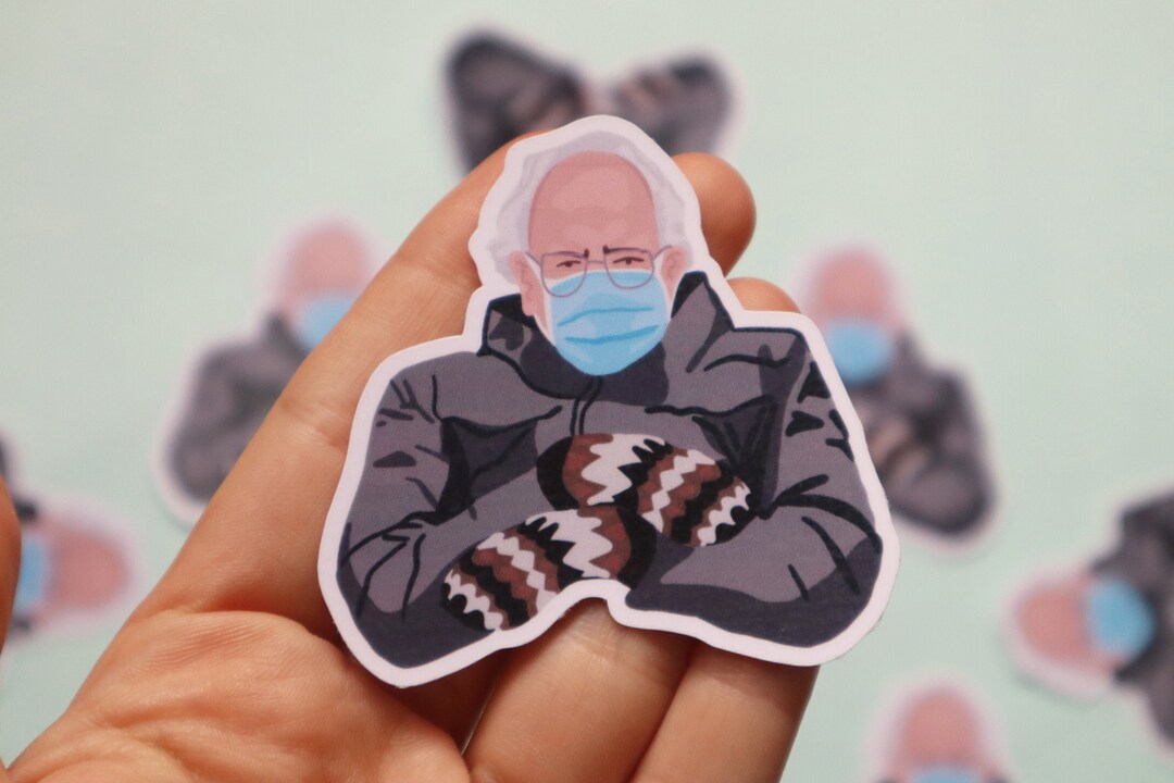Bernie Sanders Mittens Sticker - Bernie Mittens - Bernie Gloves ...