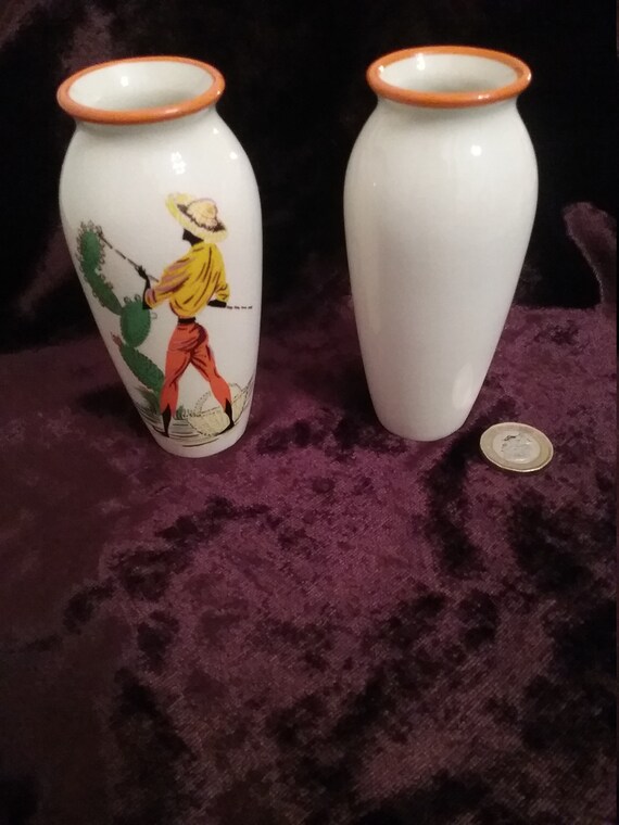 Wade Tropical Fruit Gatherers Wade England Wade Vases Mini Etsy
