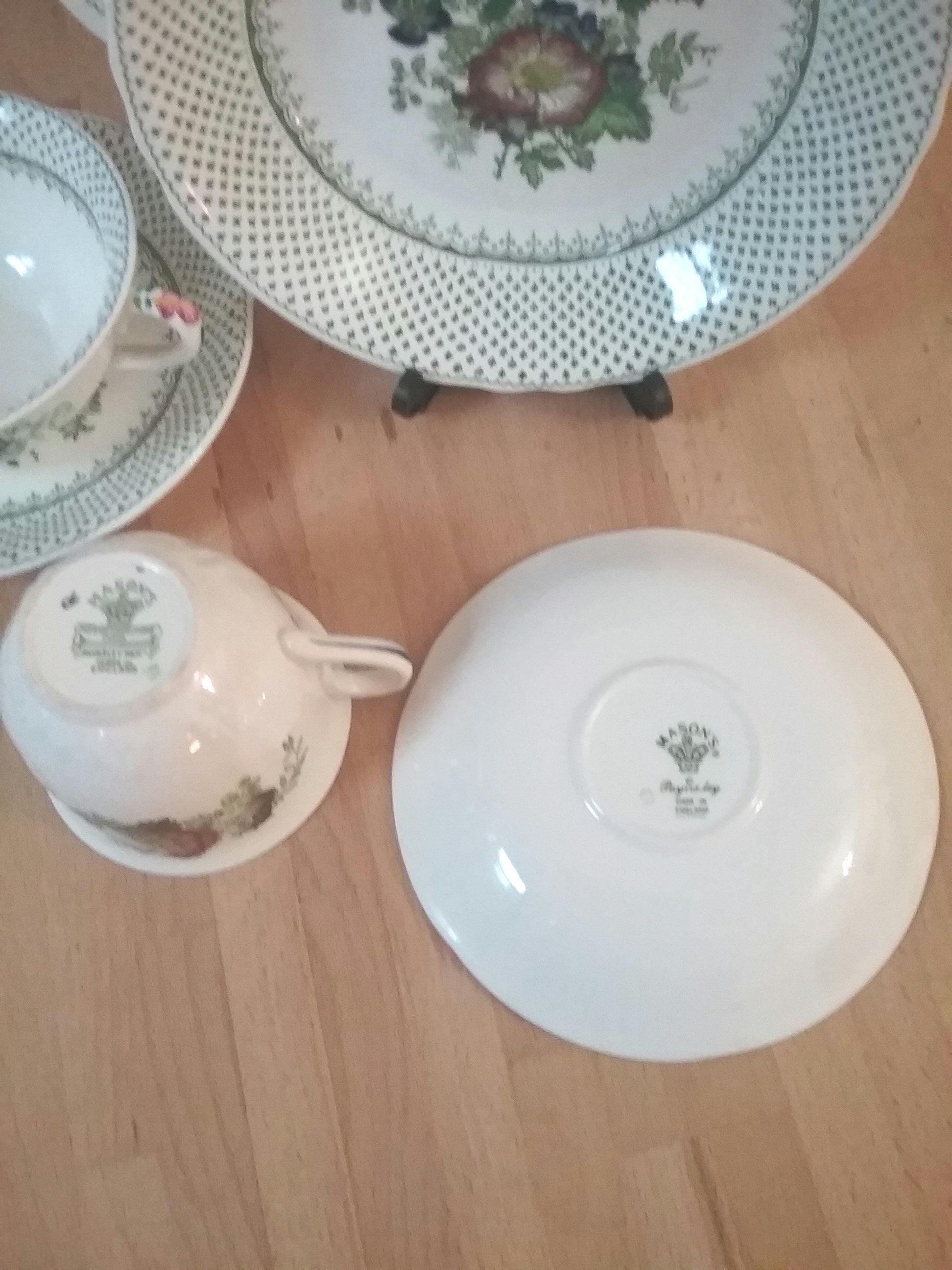 Mason's Paynsley Pattern, Vintage Mason's Green Paynsley Pattern