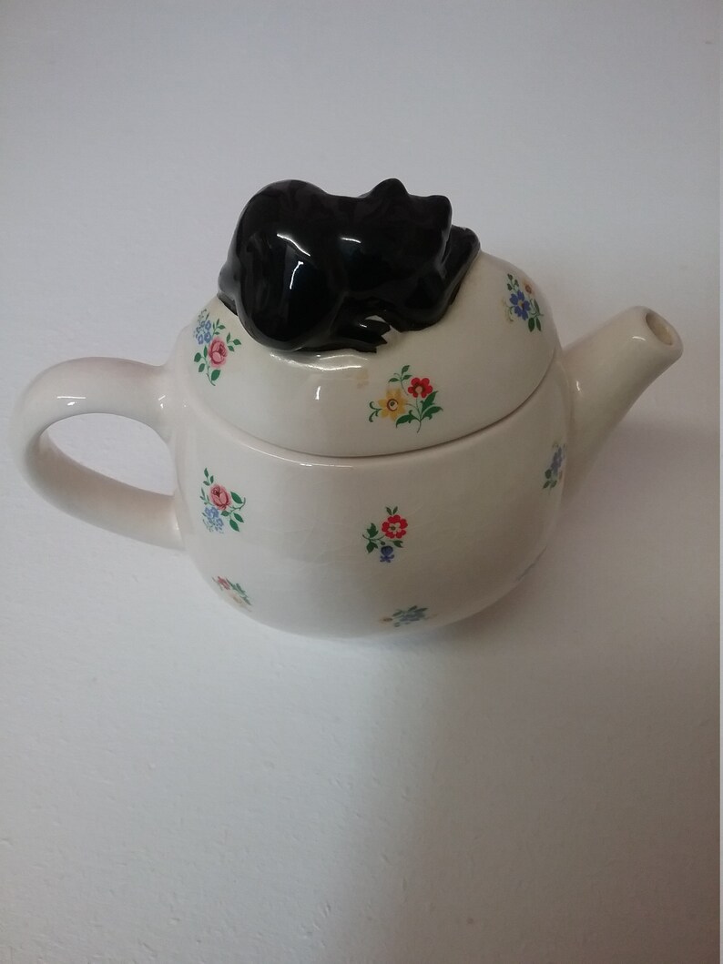Wade Whimsical Teapot Feline Collection Etsy