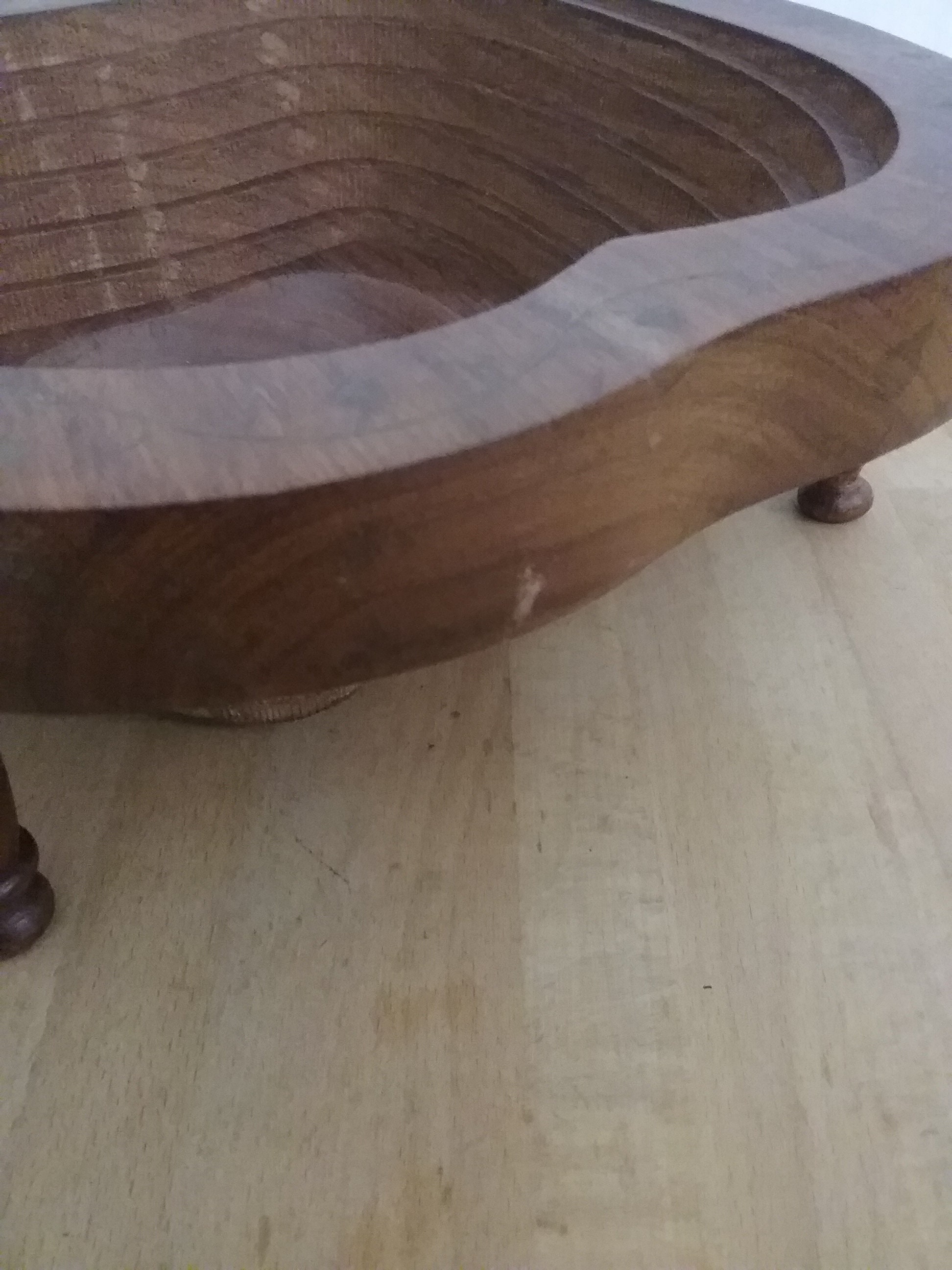 Spiral Cut Wooden Apple Fruit Bowl Collapsible Wooden Bowl Etsy UK