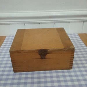 Small Wooden Storage Box Wood Box Hinged Lid Rectangle Clasp - Temu