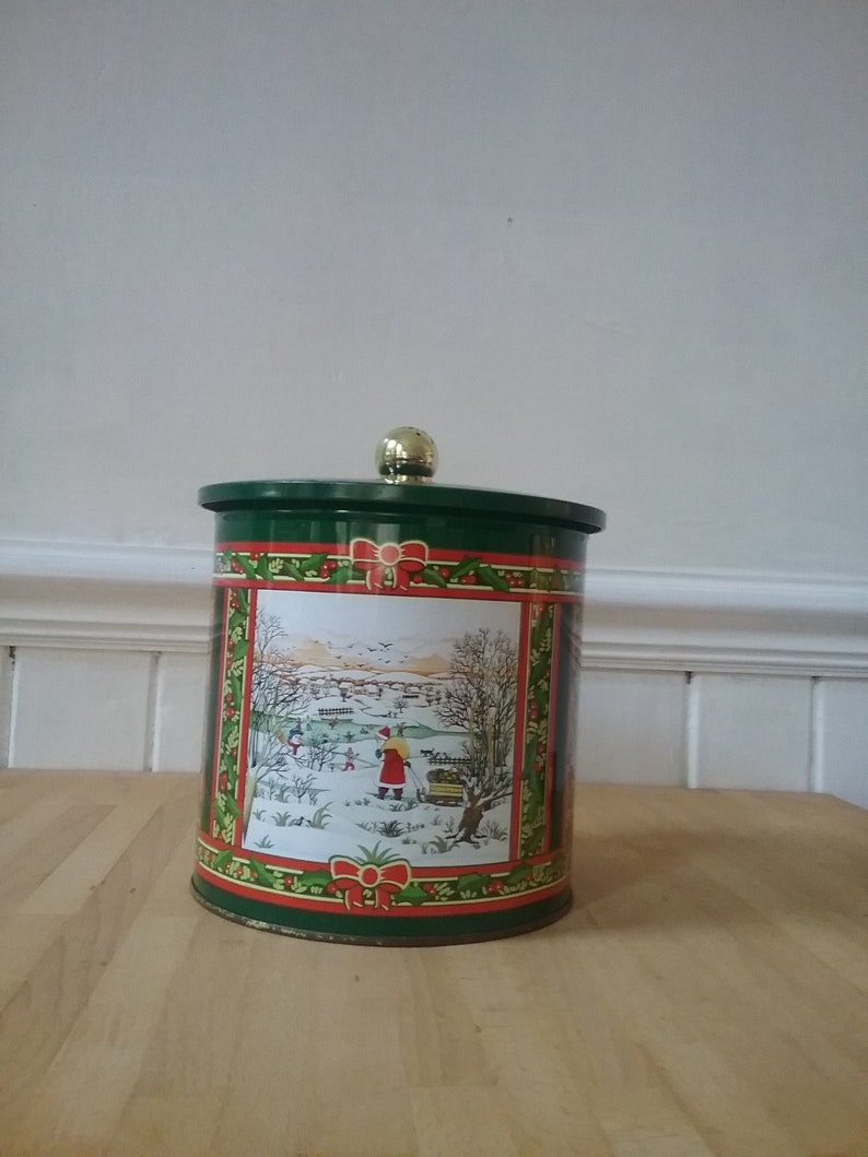Vintage Walkers Shortbread Tin Biscuit Tin Biscuit Barrel Etsy
