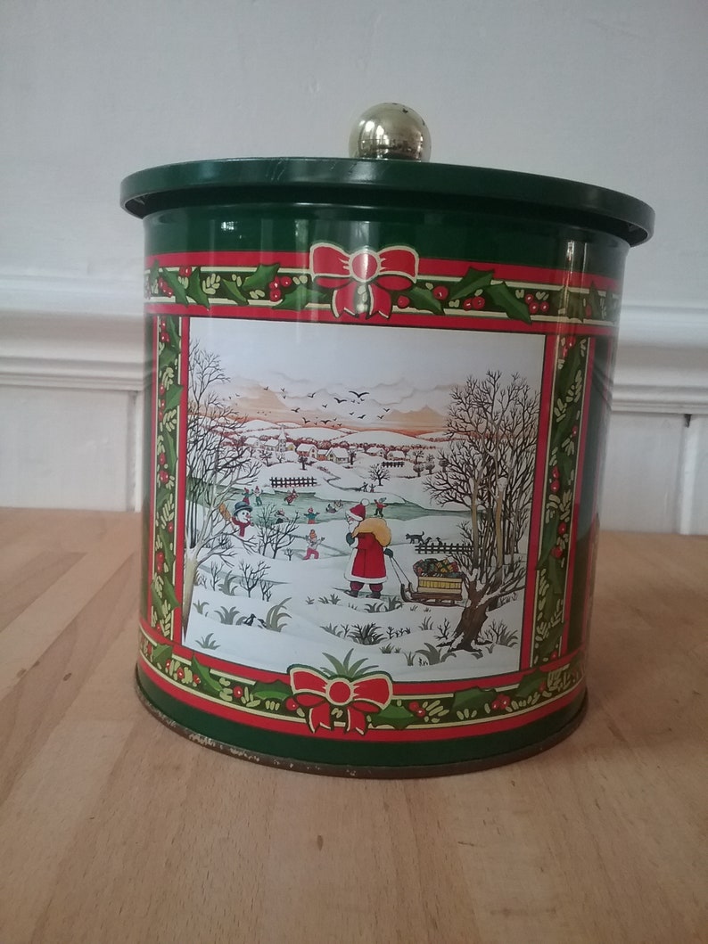 Vintage Walkers Shortbread Tin Biscuit Tin Biscuit Barrel Etsy