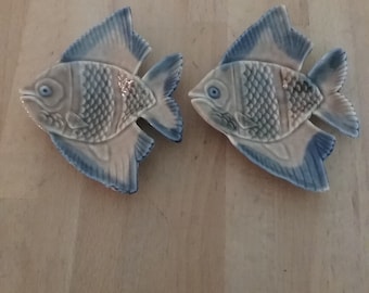 Wade Fish, Wade Angelfish, Wade Pottery, Wade Fish Figurine, Wade Porcelain Fish, Fish Ornaments, Pin Dish, Trinket Dish, Wade Collectible