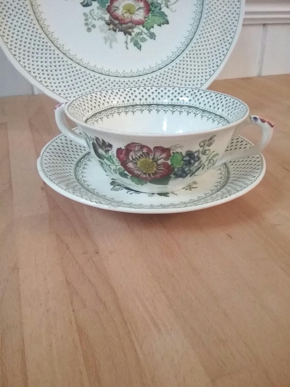 Mason's Paynsley Pattern, Vintage Mason's Green Paynsley
