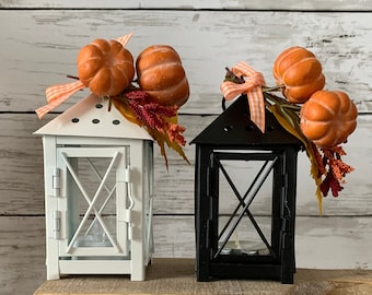 mini lantern for tiered tray, fall tiered tray decor, tiered tray accessory, lantern decor, farmhouse tiered tray decor, mini lantern, shelf